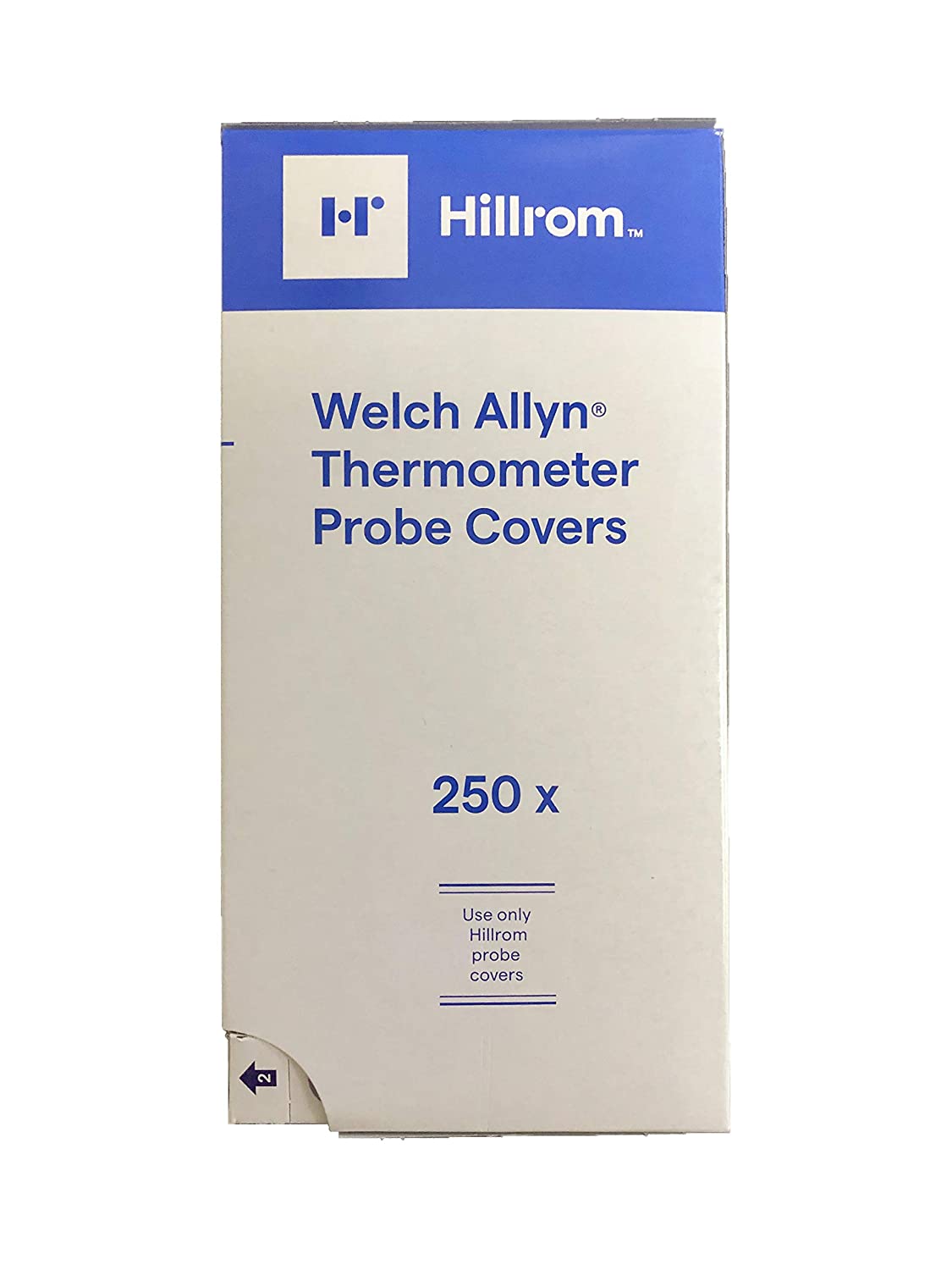 Covers Probe for SureTemp Thermometers, Disposable (25/BX, 10 BX/Sleeve, 30 Sleeve/cs) by Hillrom/Welch Allyn  ID 05031-750